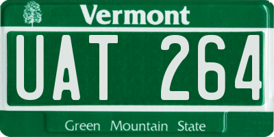 VT license plate UAT264