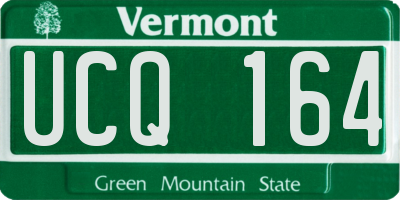 VT license plate UCQ164