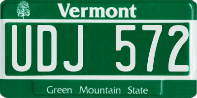 VT license plate UDJ572