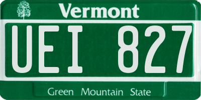 VT license plate UEI827