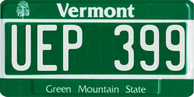 VT license plate UEP399