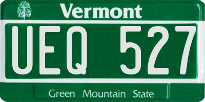 VT license plate UEQ527