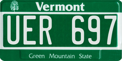 VT license plate UER697