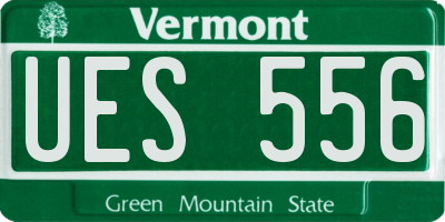VT license plate UES556