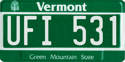 VT license plate UFI531