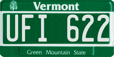 VT license plate UFI622