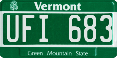 VT license plate UFI683