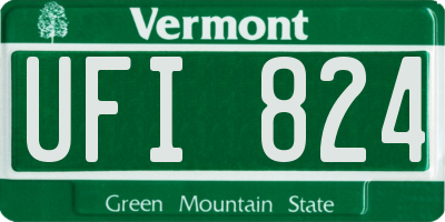 VT license plate UFI824
