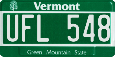 VT license plate UFL548