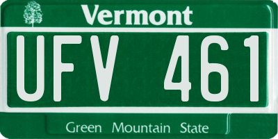VT license plate UFV461
