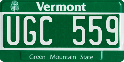 VT license plate UGC559