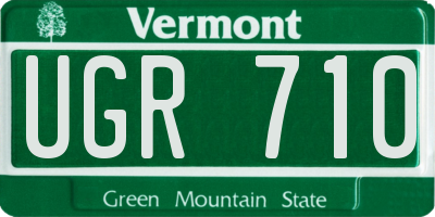 VT license plate UGR710