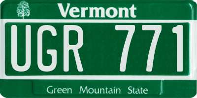 VT license plate UGR771
