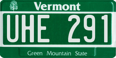 VT license plate UHE291