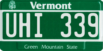 VT license plate UHI339