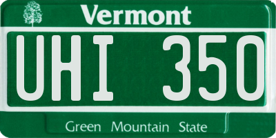 VT license plate UHI350