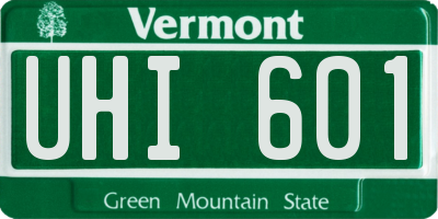 VT license plate UHI601