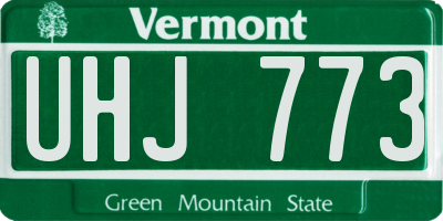 VT license plate UHJ773