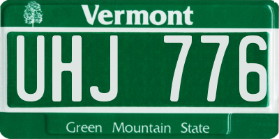 VT license plate UHJ776