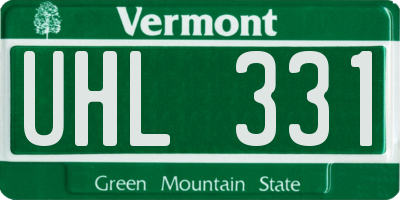 VT license plate UHL331