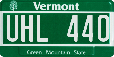 VT license plate UHL440