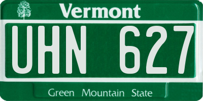 VT license plate UHN627