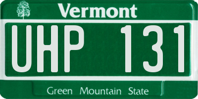VT license plate UHP131