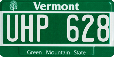 VT license plate UHP628