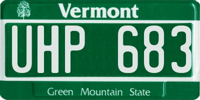 VT license plate UHP683