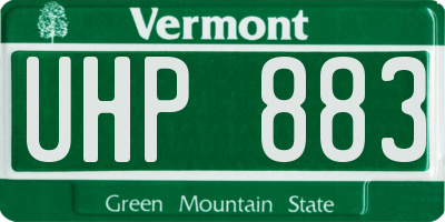 VT license plate UHP883