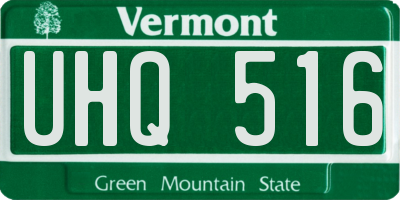 VT license plate UHQ516