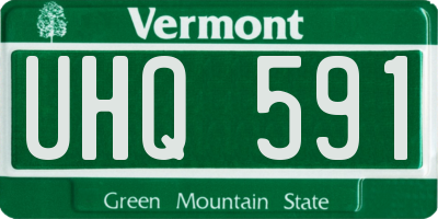 VT license plate UHQ591