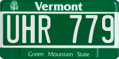 VT license plate UHR779