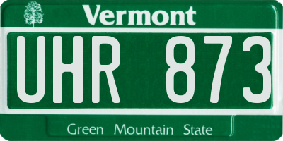 VT license plate UHR873