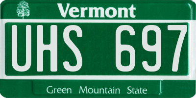 VT license plate UHS697