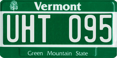 VT license plate UHT095