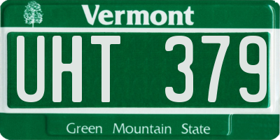 VT license plate UHT379