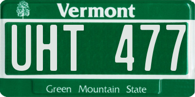 VT license plate UHT477