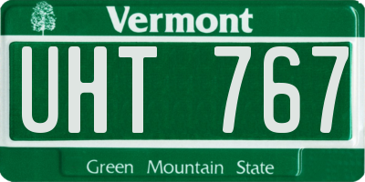 VT license plate UHT767