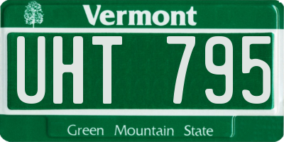 VT license plate UHT795