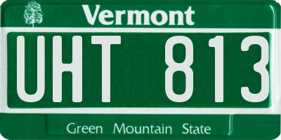 VT license plate UHT813