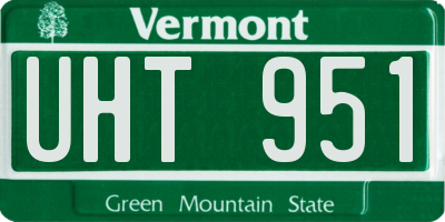 VT license plate UHT951
