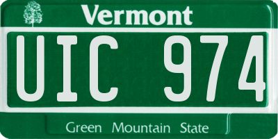 VT license plate UIC974