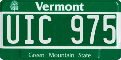 VT license plate UIC975