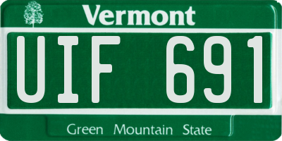VT license plate UIF691