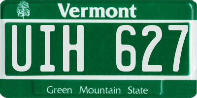 VT license plate UIH627