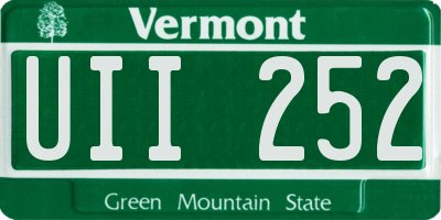 VT license plate UII252