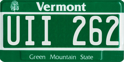 VT license plate UII262