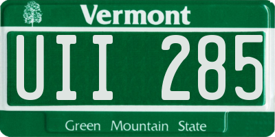 VT license plate UII285