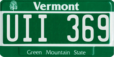 VT license plate UII369